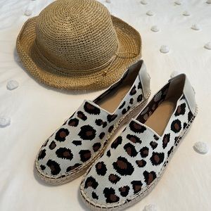 New Cole Haan - Cloud feel Stretch Espadrille- cheetah print wedge.  Never worn
